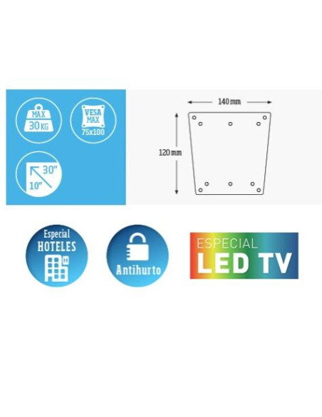 SoForteTTV Fijo Engel Axil 10-30" 30kg | España - TiendaCPU