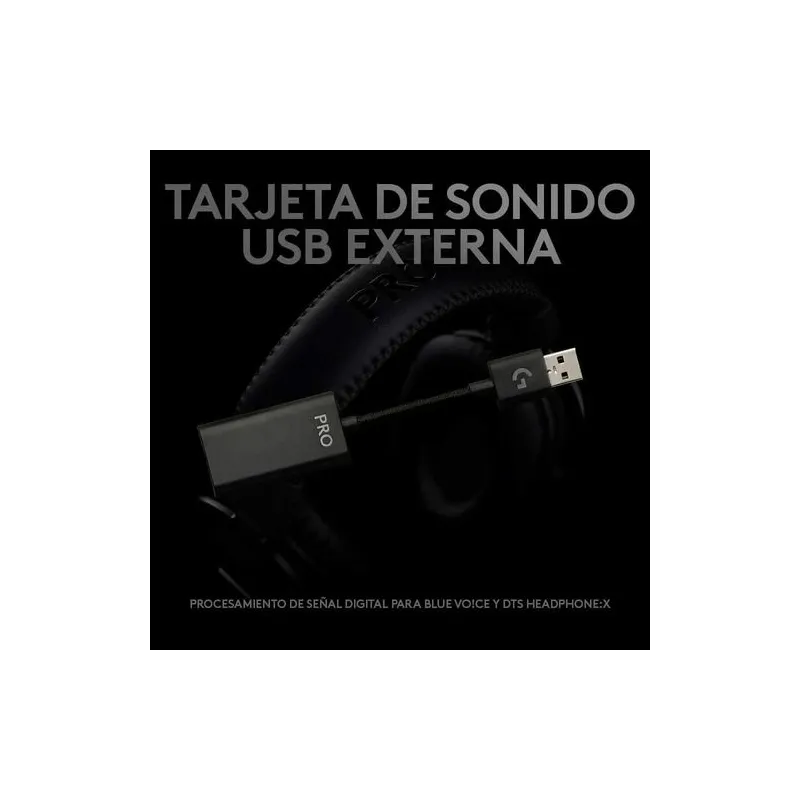 Logitech G PRO X Auriculares Gaming con Cable sonido USB