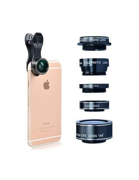 Kit 5 Lentes + Funda para cualquier Smartphone ▶️ Tienda CPU