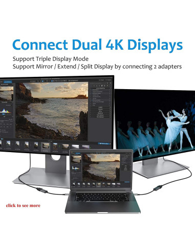 Aceele Adaptador USB-C a HDMI ▶️ TiendaCPU