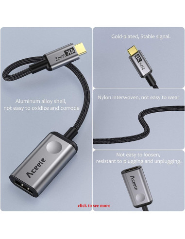 Aceele USB-C to HDMI adapter ▶️ TiendaCPU