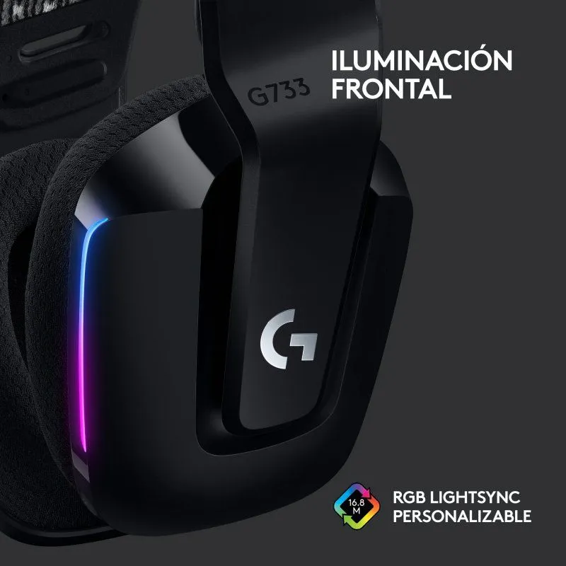 Logitech G733 Negros ·  Auriculares Gaming Inalámbricos  ▶️ TiendaCPU