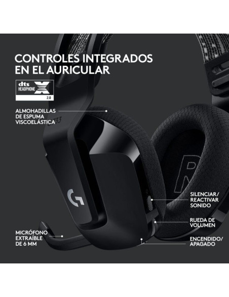 Logitech G733 Black · Wireless Gaming Headset ▶️ TiendaCPU