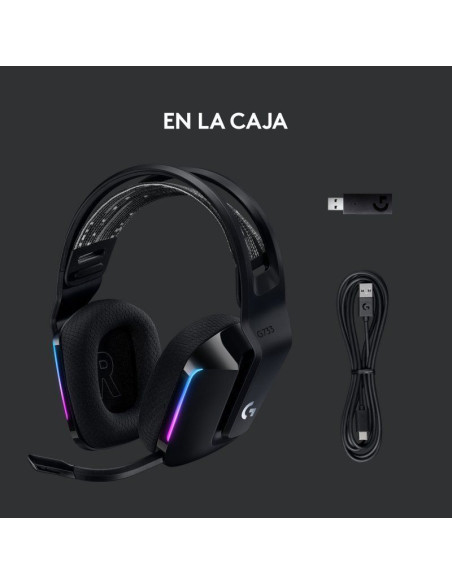 Logitech G733 Black · Wireless Gaming Headset ▶️ TiendaCPU