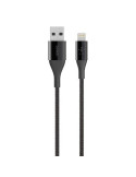 Cable de datos Belkin Kevlar Premium Lightning / USB Negro 1,2Mt. - un iphone