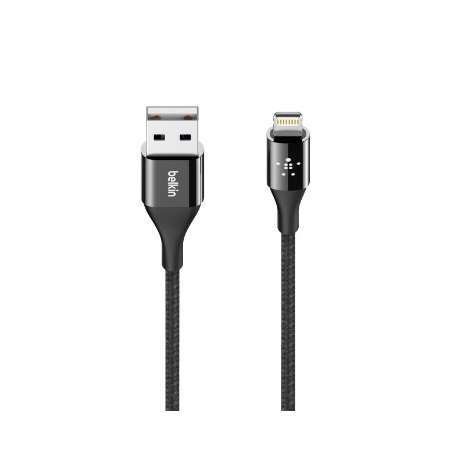 Cable de datos Belkin Kevlar Premium Lightning / USB Negro 1,2Mt.