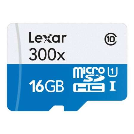 MicroSDHC memory Lexar 16Gb 300x High-Performance
