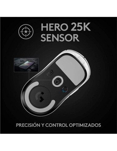 Logitech Pro X Superlight 25600DPI Blanco · Ratón Gaming ▶️ TiendaCPU