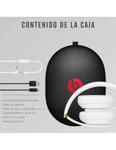 Beats Studio3 Wireless con cancelación de Ruido Blanco