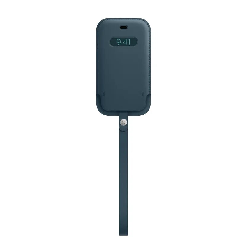 FuIda iItegral de piel con MagSafe para el iPhone 12 mini Azul