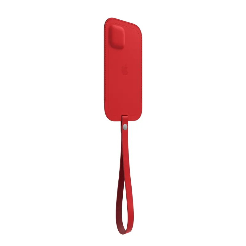 Fuida iitegral de piel con MagSafe para el iPhone 12 mini Rojo · Funda