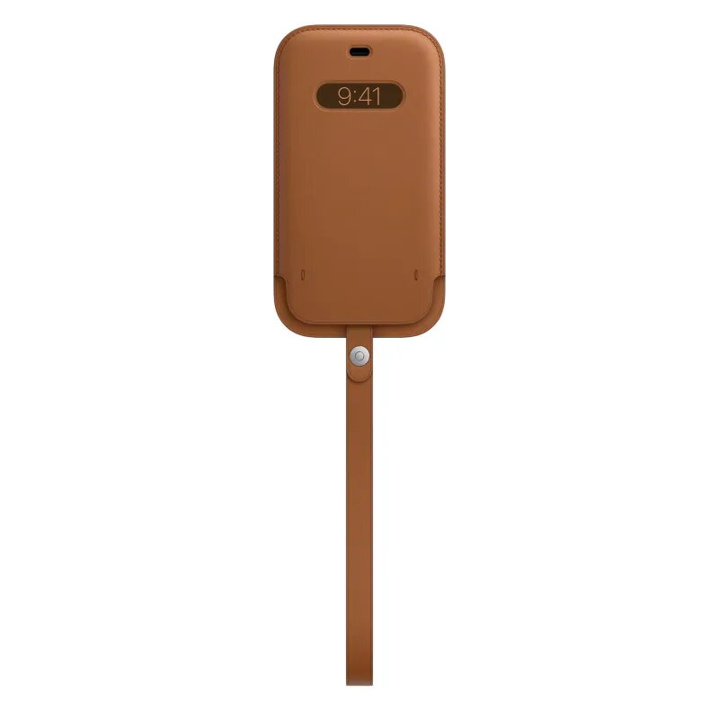 Fuida iitegral de piel con MagSafe para el iPhone 12 Marrón