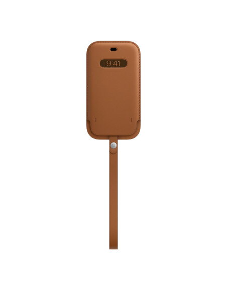 Fuida iitegral de piel con MagSafe para el iPhone 12 Marrón
