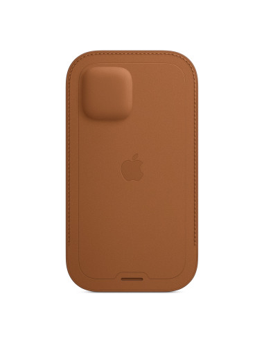 Funda integral de piel con MagSafe para el iPhone 12 Marrón