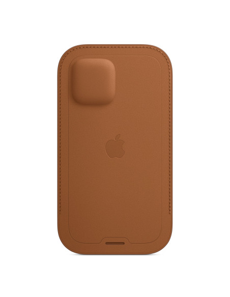 Funda integral de piel con MagSafe para el iPhone 12 Marrón