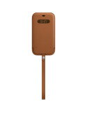 Funda integral de piel con MagSafe para el iPhone 12 Pro MAX - Marrón Caramelo
