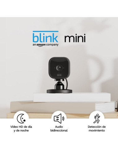 Amazon Blink mini Negra · Cámara de seguridad inteligente ▶️ TiendaCPU