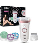 Braun Silk-épil 9 SkinSpa 9-990 Blanco/Rosa - Depiladora - el