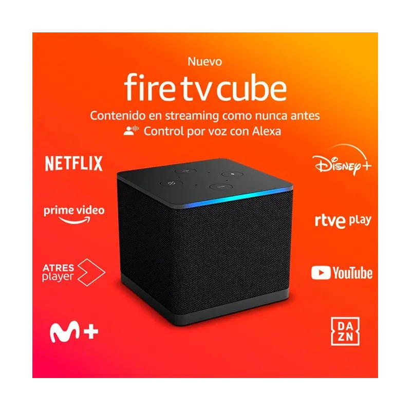 Amazon Fire TV Cube 4K 2022 Control por Voz - Dispositivo Multimedia