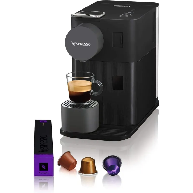 Cafetera De'Longhi Nespresso negra con panel táctil - TiendaCPU