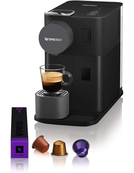 Cafetera De'Longhi Nespresso negra con panel táctil - TiendaCPU