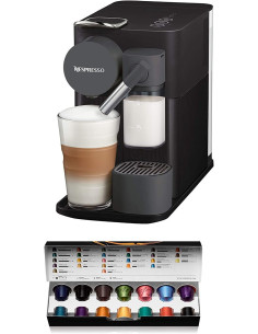 Cafetera De'Longhi Nespresso negra con panel táctil - TiendaCPU