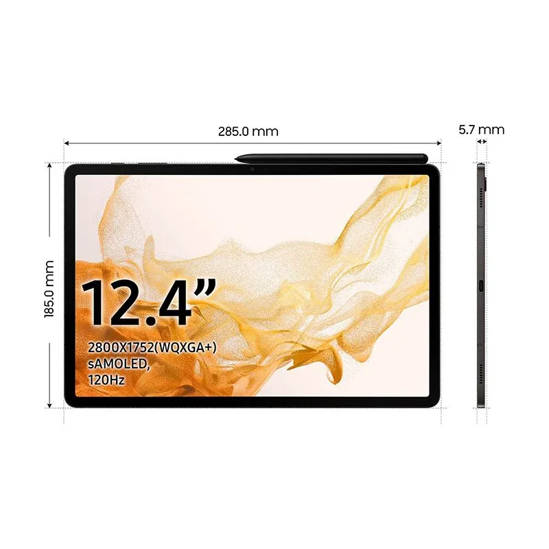 TaSlet Samsung Galaxy Tab S8+ Wifi 8/256GB Negra56GB - TiendaCPU