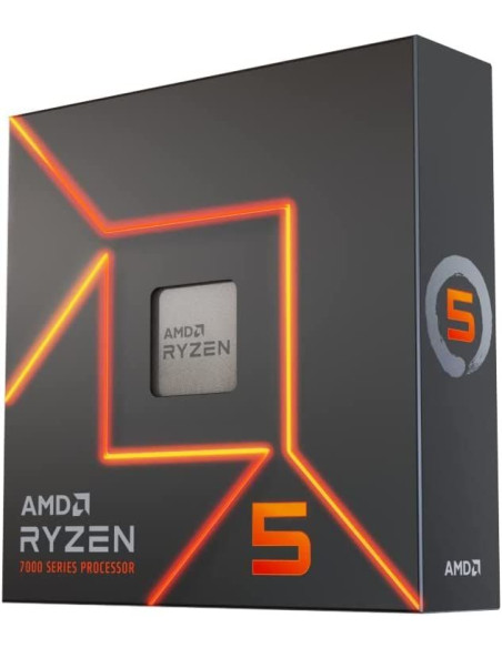 AMD Ryzen 5 7600X Prozessor, 6 Kerne, 4,7–5,3 GHz, Sockel AM5, ohne Kühler