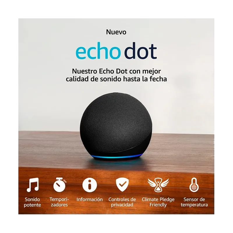 Amazon Echo Dot 5ª Gen Antracita Reacondicionado con Alexa
