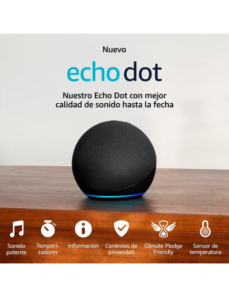 Amazon Echo Dot 5ª Gen Antracita Reacondicionado con Alexa