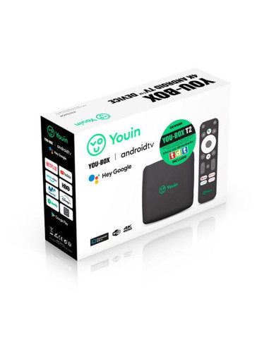 Reproductor multimedia Youin Android TV 4K EN1060K - TiendaCPU