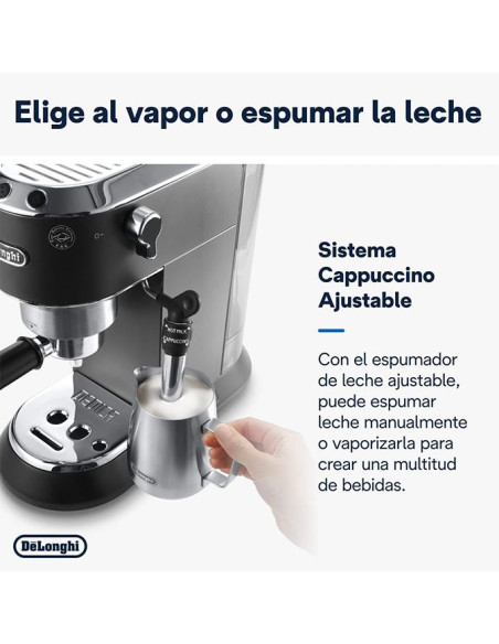 DeLonghi Cafetera espresso manual EC685.BK Negra