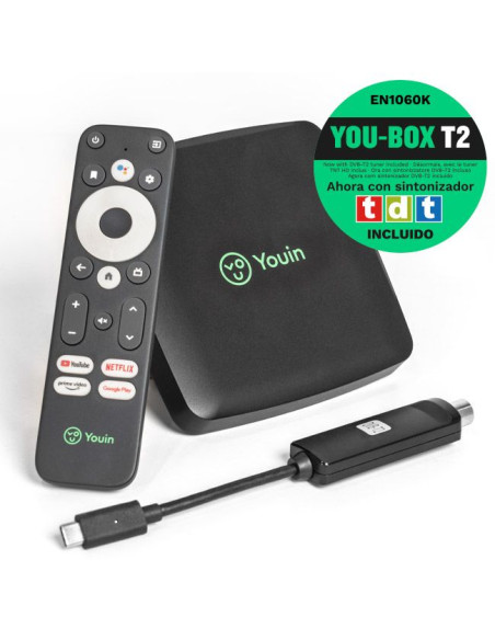 Android TV 4K EN1060K Media Player Youin - TiendaCPU