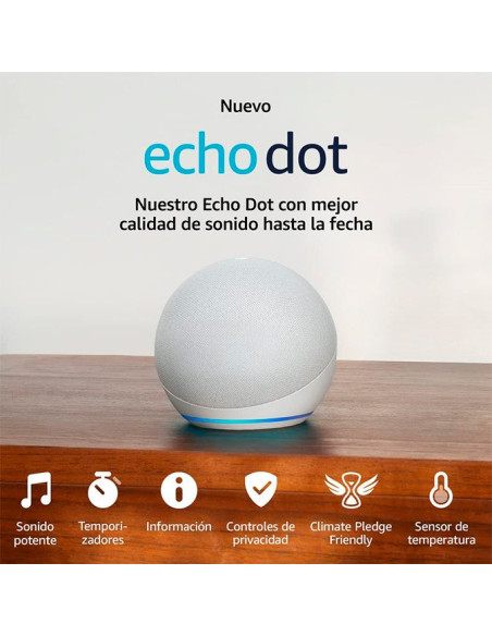Amazon Echo Dot 5ª Generación Blanco - TiendaCPU