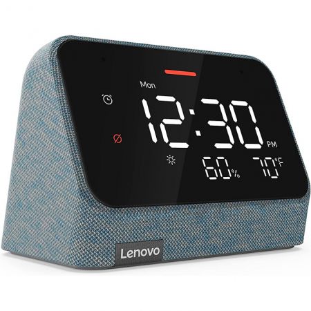 Lenovo Smart Clock Essential Azul con Alexa - Reloj Inteligente