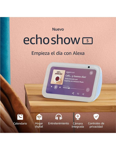 Amazon Echo Show 5 (3.ª Gen) Blanco | Pantalla Inteligente Alexa