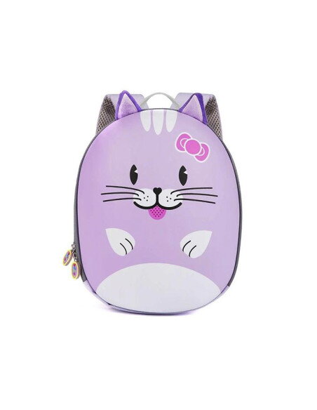Mochila Boppi Tiny Prescolar Gato Morado - Vuelta al Cole