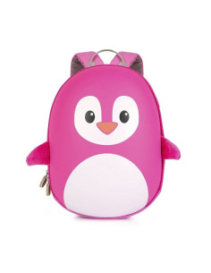 Mochila Boppi Tiny Prescolar Pingüino Rosa - Vuelta al Cole