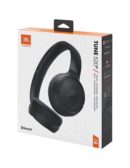 JBL Tune 520BT Headphones Black - TiendaCPU