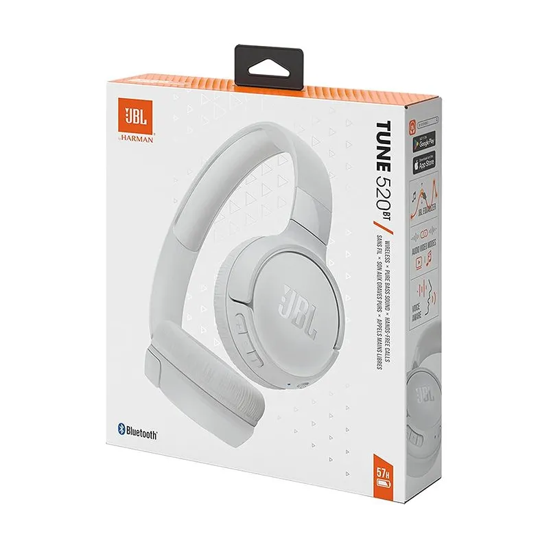 AuJiculJres JBL Tune 520BT Blanco  - TiendaCPU
