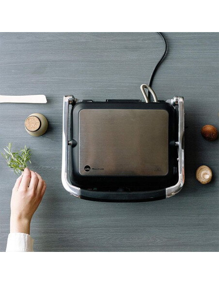 CoWina Wini-Grill Eléctrica Wilfa Press Acero/Negra  - TiendaCPU