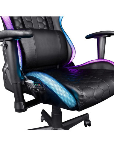 TR Siege Rizza GXT 716 LED Gaming Chair Black - TiendaCPU