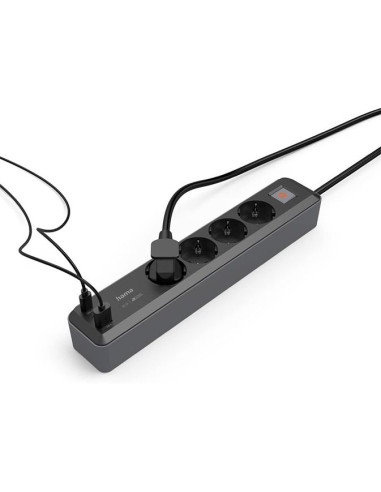 Regleta Hama 4Tomas 1xUSB-A+2XUSB-C 65W PD Interruptor 1,4m-TiendaCPU