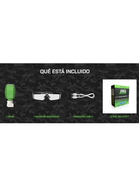 Pistola de Juguete Gel Blaster SURGE GBSG1809-5L - TiendaCPU