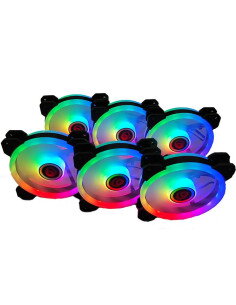 TaTius Tris Spectrum ARGB/Cronos Kit de 6 Ventiladores 120 MM Negro