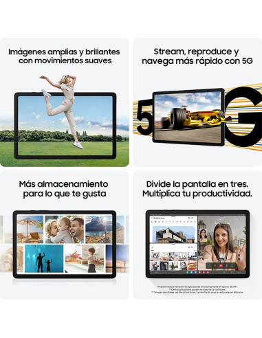 Tablet Samsung Galaxy Tab A9+ 8/128Gb Wifi Gris - TiendaCPU