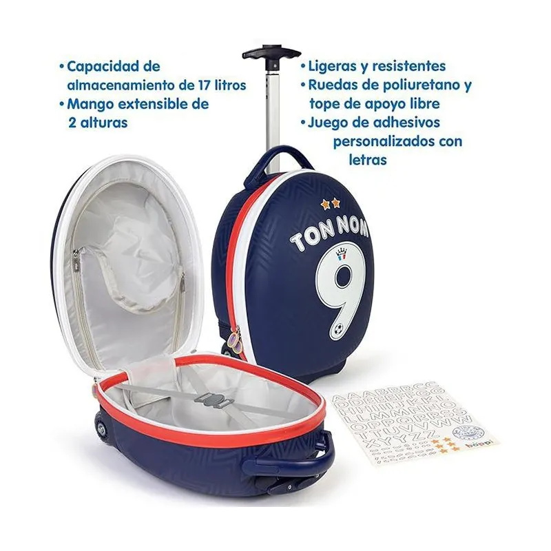 Maleta Boppi Tiny Trekker Trolley Eurocopa 24 Francia - Deporte y Ocio