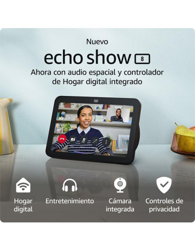 Venta Online Smarthome Amazon Echo Show 8 3ª Generación Antracita