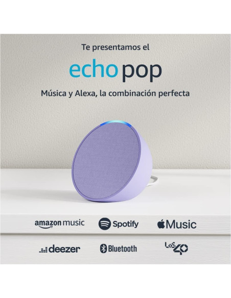 Smart Speaker Amazon Echo Pop Lavender - TiendaCPU