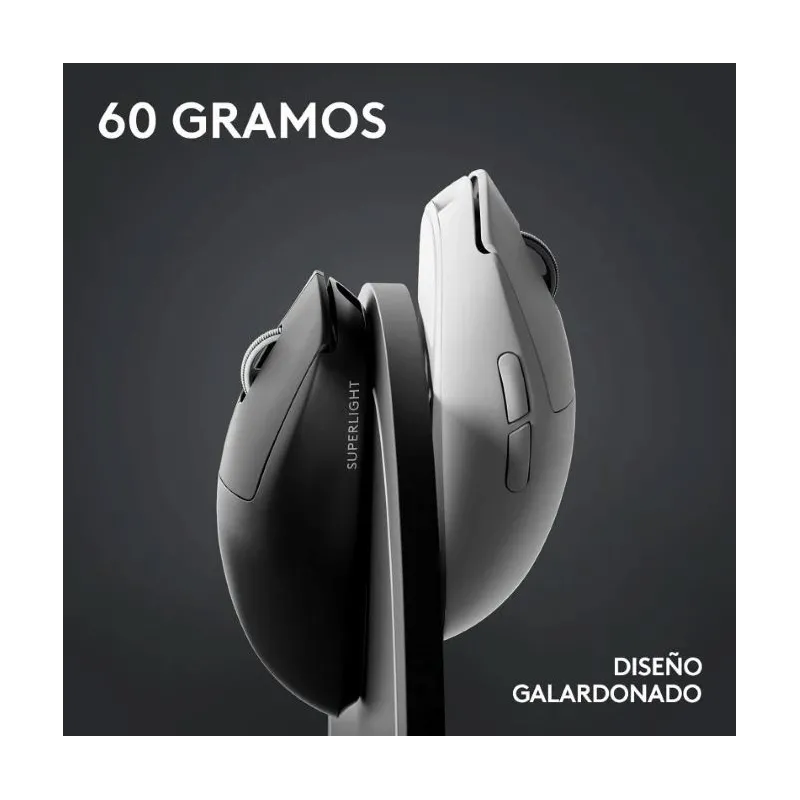 Logitech G Pro X Superlight 2 Black – Ratón gaming inalámbrico profesi